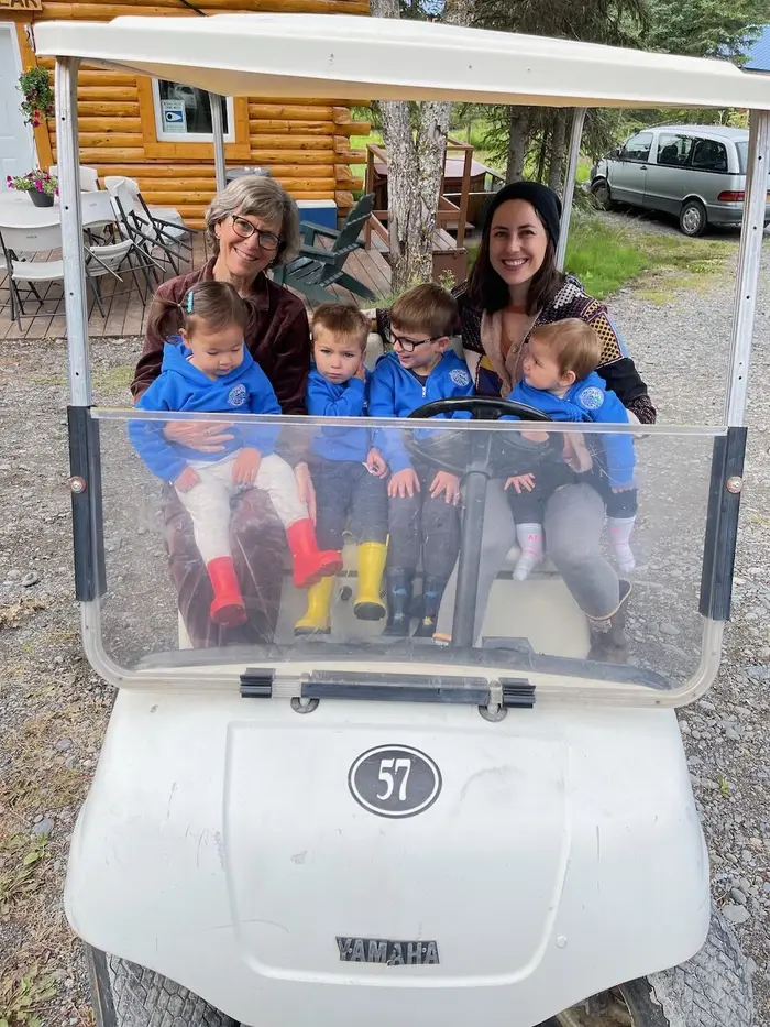 The golf cart group, another happy frame