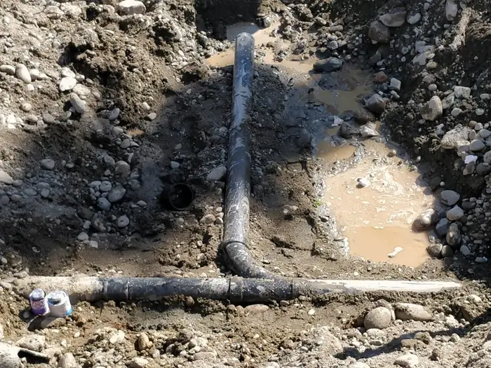 Clearing the site, the ground broken and ready